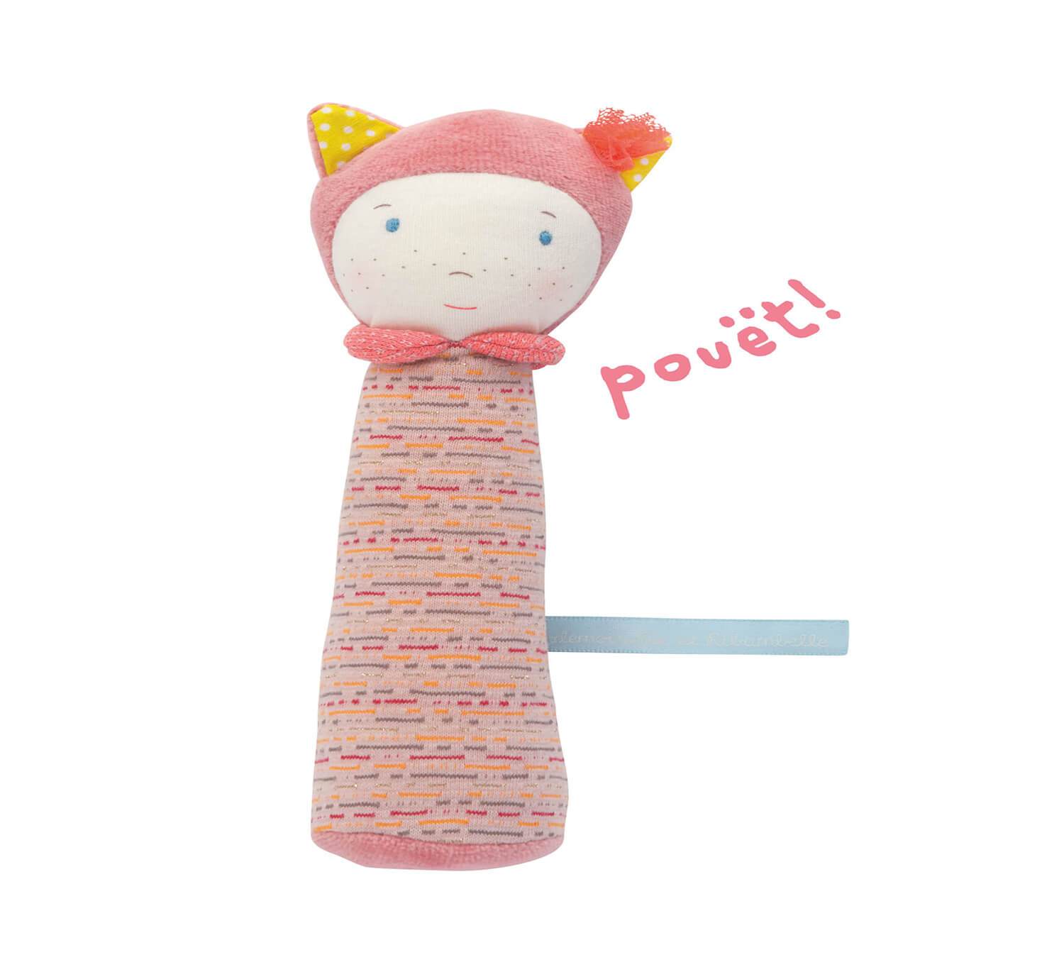 Mademoiselle squeaky toy by Moulin Roty