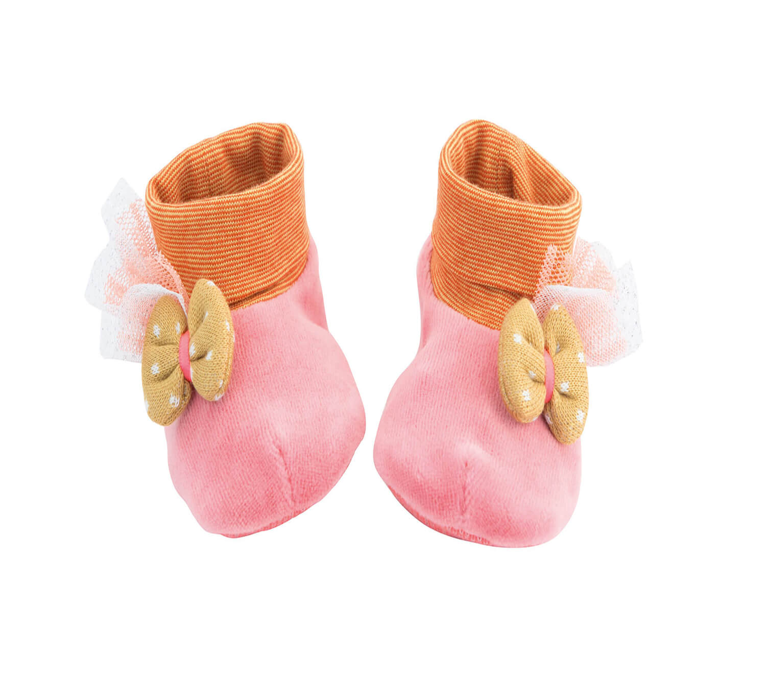 Pink Baby Slippers by Moulin Roty