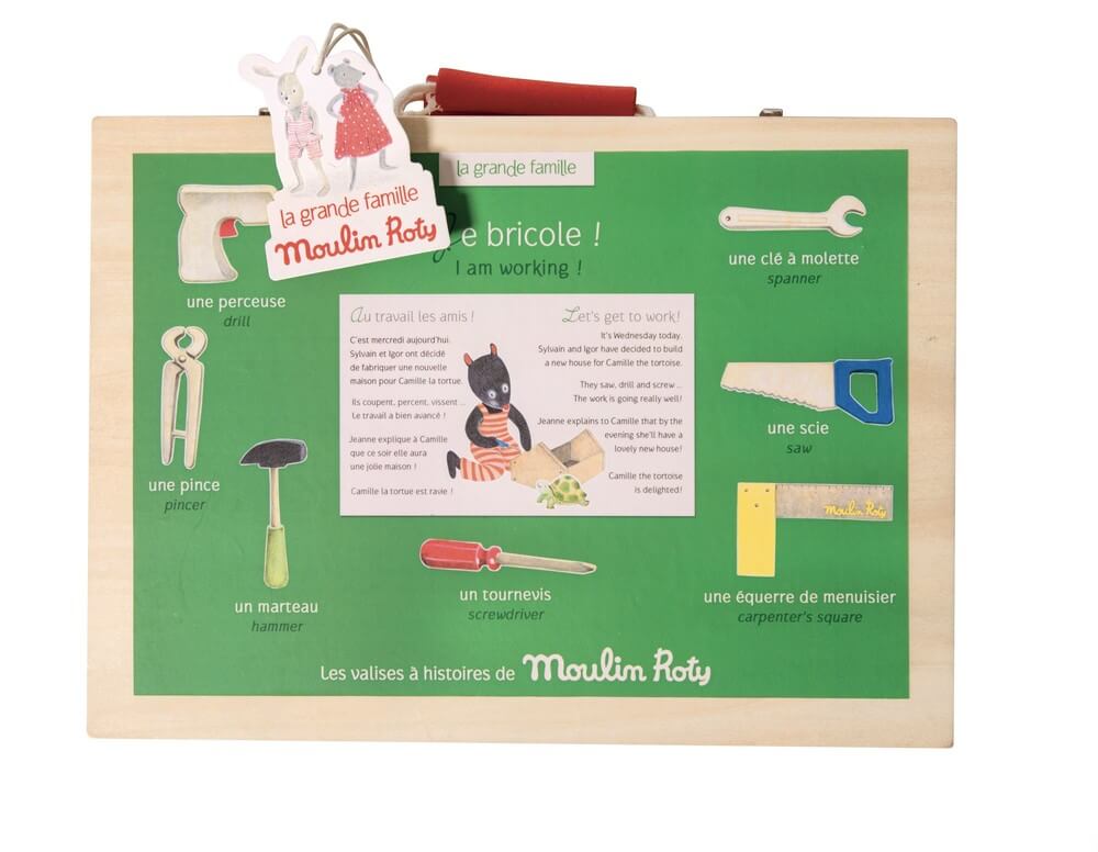 "I am Working" Wooden Tool Set by Moulin Roty