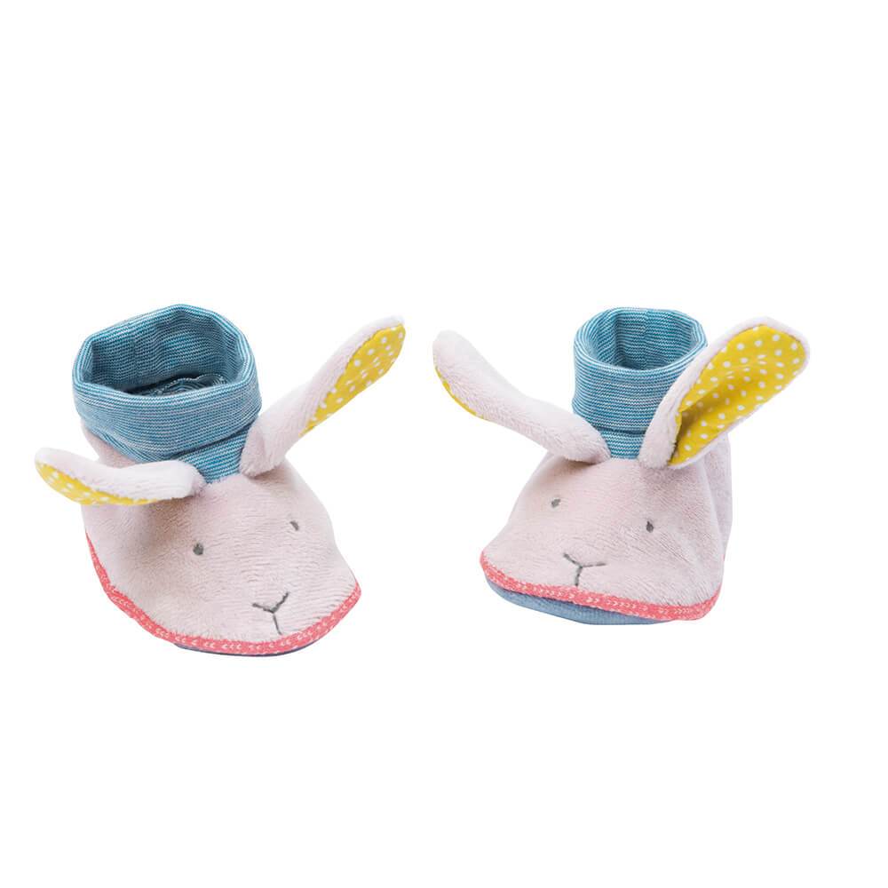 Rabbit Slippers by Moulin Roty