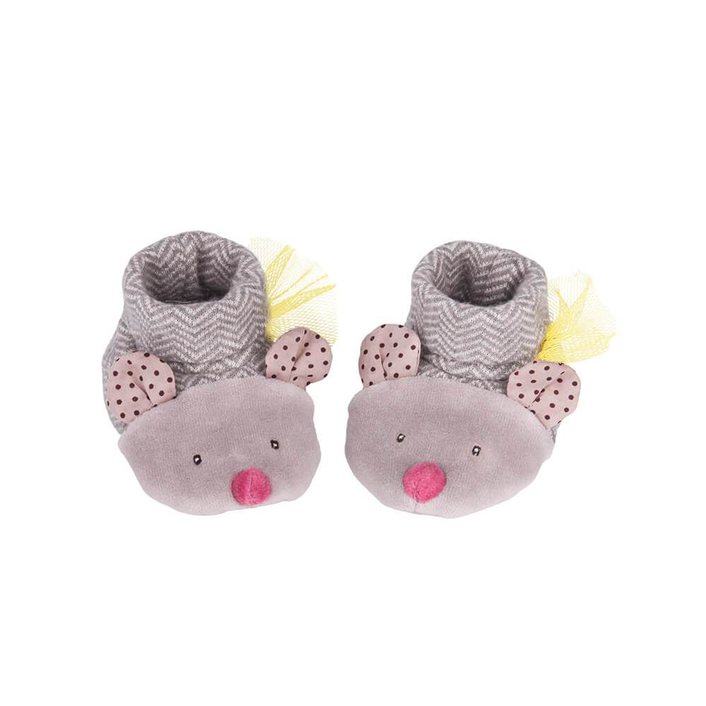 Mouse Slippers by Moulin Roty