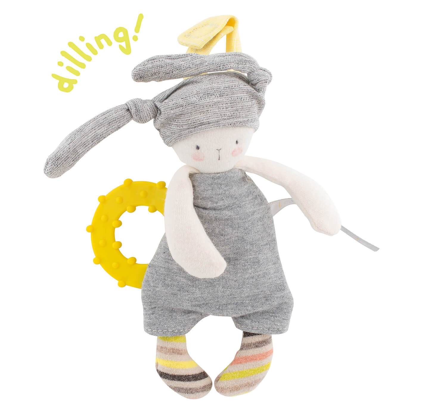 Rabbit Teething Ring by Moulin Roty