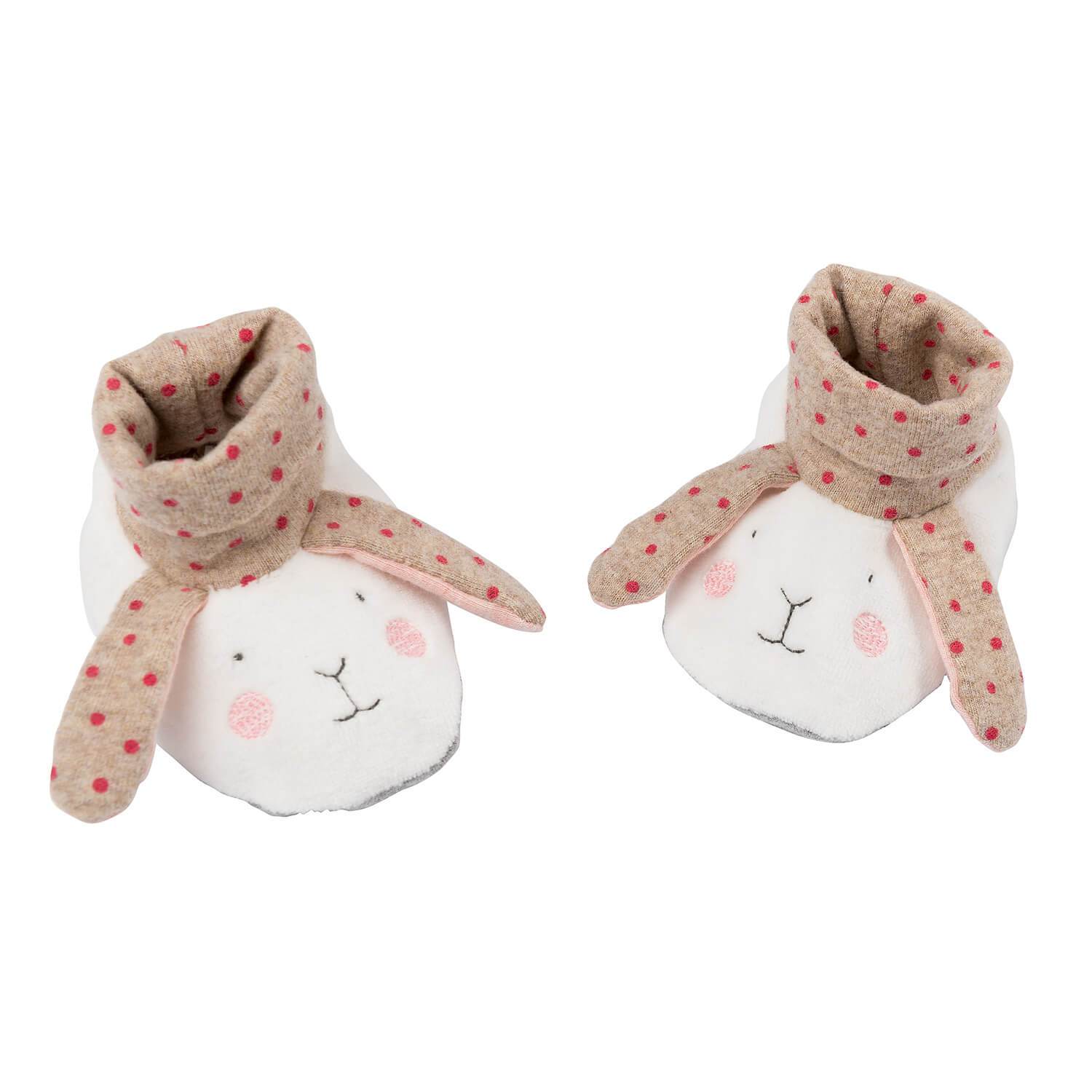 Rabbit Slippers by Moulin Roty