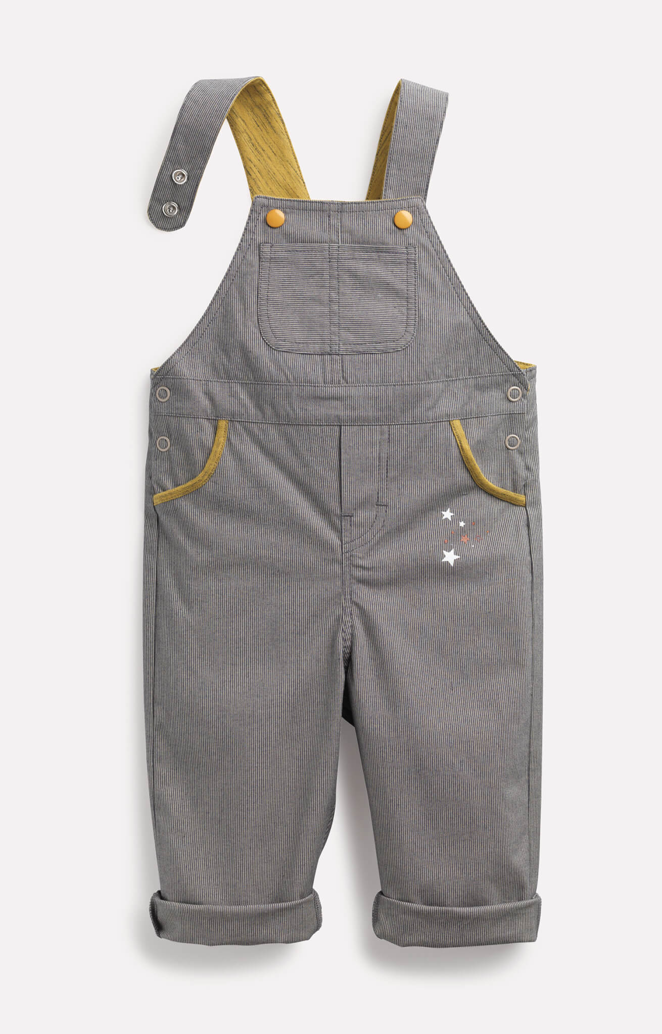 Grey dungarees by Moulin Roty